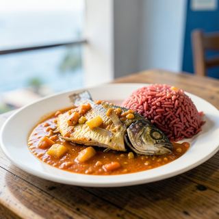 Fish Curry & Red Rice